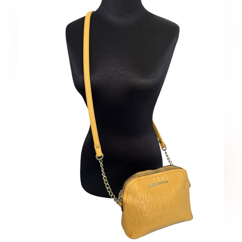 Steve Madden Small Yellow Faux Leather Crossbody Bag